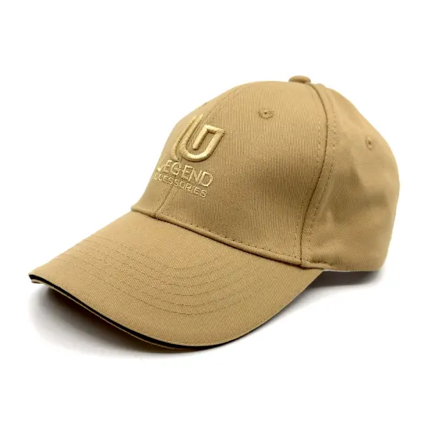 Μπεζ Καπέλο Baseball Βαμβακερό με Κέντημα - ONE SIZE 2