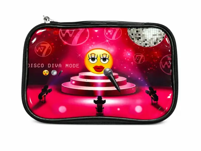 PVC Emoji Cosmetics Bag Disco Diva W7