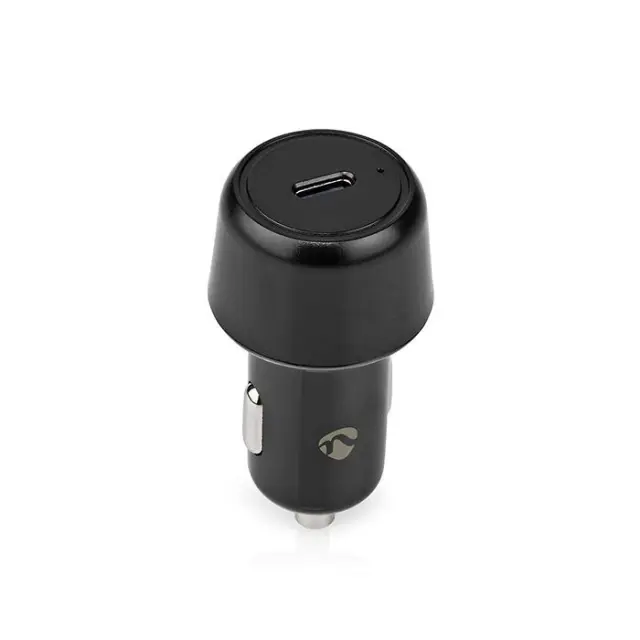 Universal φορτιστής αυτοκινήτου USB-C 3.0A PD45W, σε μαύρο χρώμα.