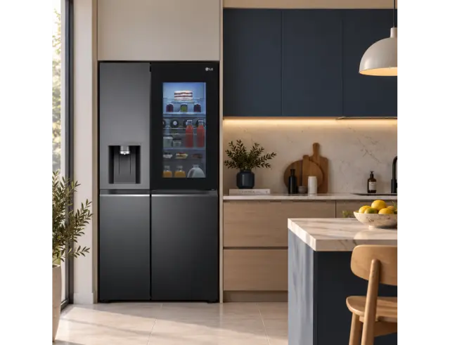 Ψυγείο Multi Door LG SBS GSXV90MCDE Total No Frost με InstaView, Wi-Fi, Βρυσάκι νερού, Συνολική Χωρητικότητα 635L, Ενεργειακή Κλάση E και Ύψος 179cmGSXV90MCDE