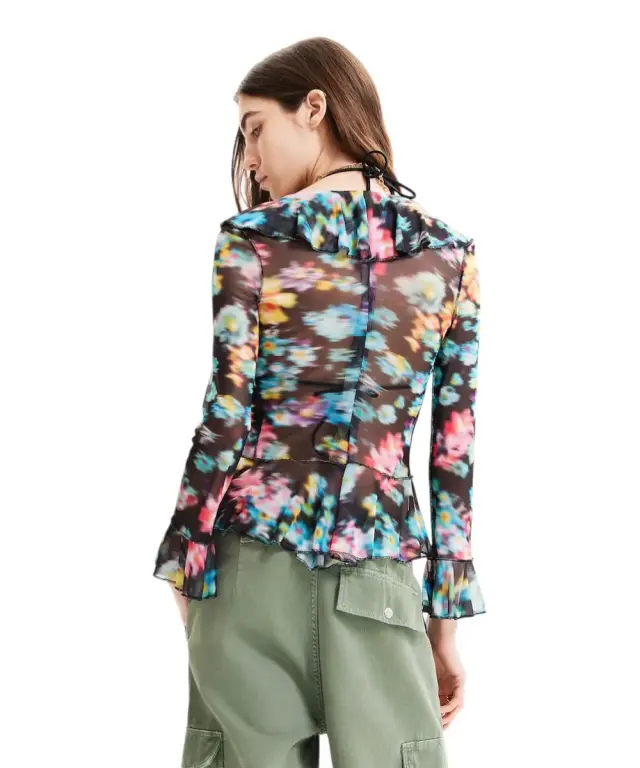 Desigual - Γυναικεία Μπλούζα Laura 23SWTKB0-2000 Μαύρο 2