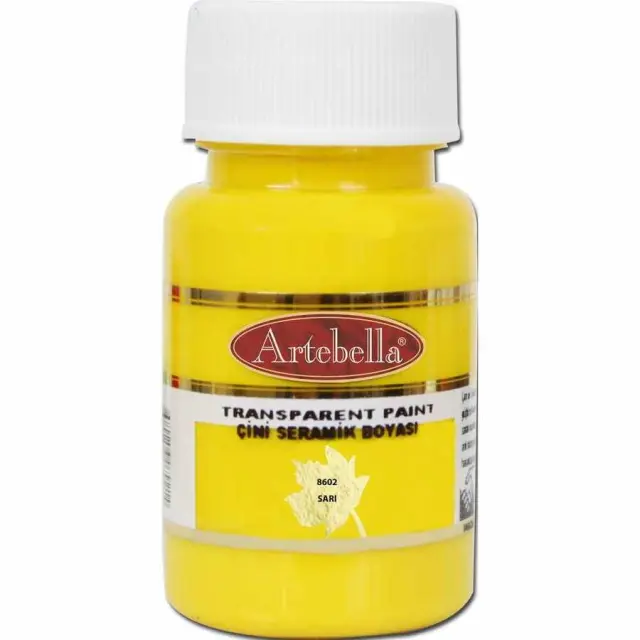 Artebella Διάφανο Σμάλτο Tile And Ceramic - 8602 Yellow - 50ml