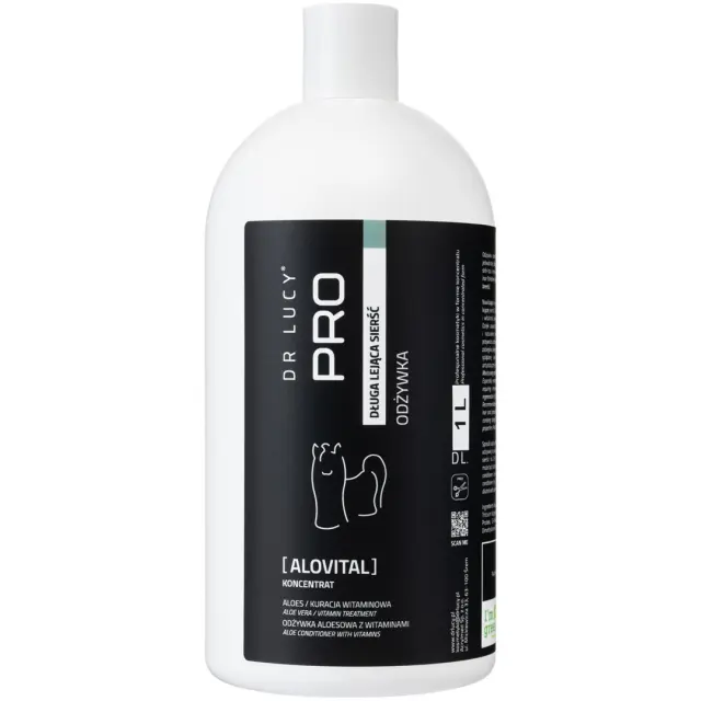 DR LUCY Pro Alovital Long Coat – dog conditioner – 1l