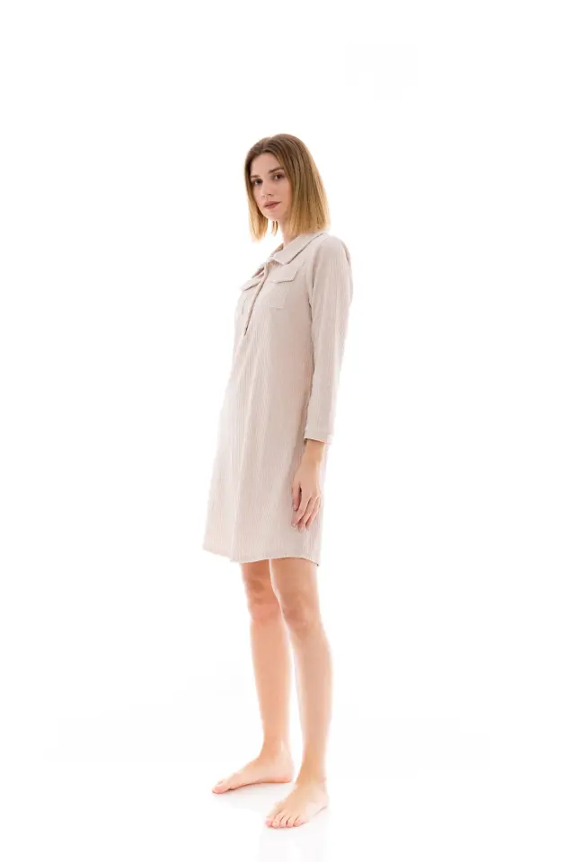 W1443 - Skin - NIGHTGOWN VELVET STRIPE 3