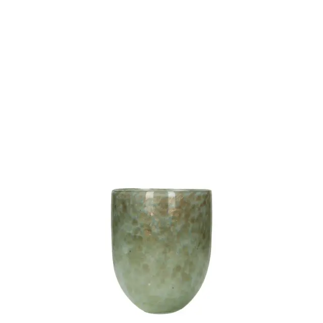 Βάζο Γκρι Γυαλί 18x18x17.5cm 3
