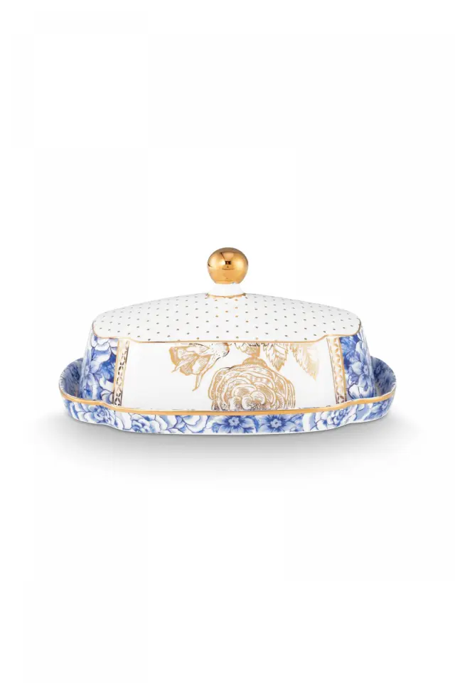 PIP STUDIO - ΠΟΡΣΕΛΑΝΙΝΗ ΒΟΥΤΥΡΙΕΡΑ ROYAL WHITE 19cm x 4 cm x 9cm