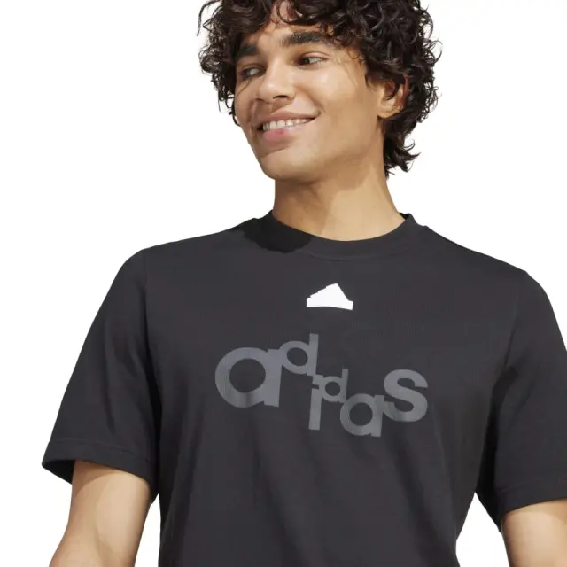 adidas Graphic Print T-Shirt (IP3802-Black) - Μαύρο - S 2