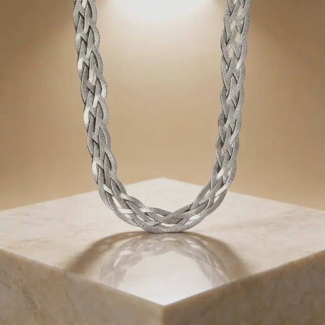 Braided Silver Chain