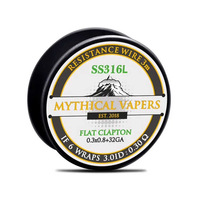 Flat Clapton SS316 3m - Mythical Vapers