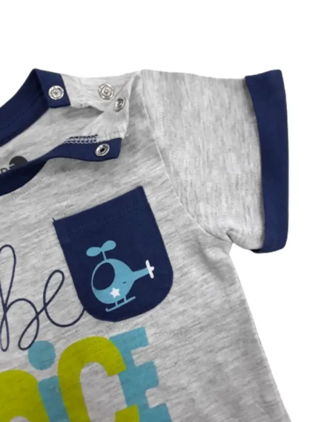 T-shirt Μπλουζάκι Be Nice Venere Grey 8010644 - 12 M (80cm) 3