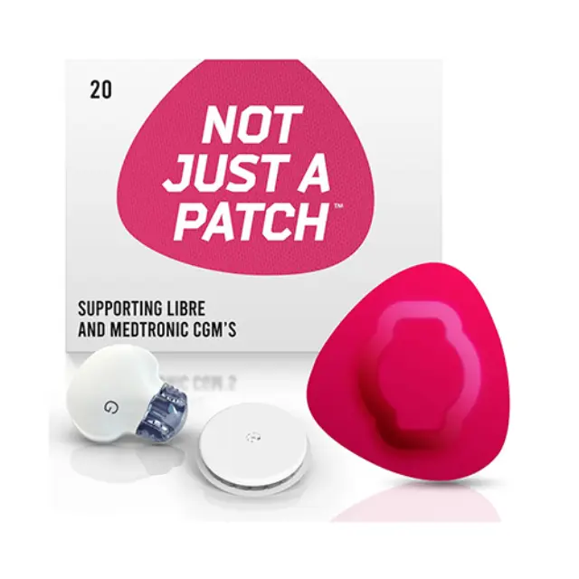 Not Just a Patch Original Αδιάβροχο Αυτοκόλλητο για Αισθητήρα Freestyle Libre 2 Plus, Medtronic Guardian, Sibionics GS1 & Medtrum TouchCare Nano 20τμχ - Ροζ