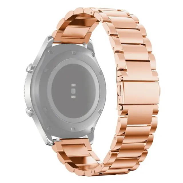 Stainless Steel Band για Samsung Gear S3 46mm/ Watch GT/GTR/GT2 46mm- Rose Gold OEM 2