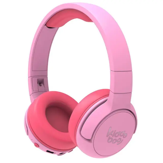 Kiddoboo KBHB02 Ασύρματα / Ενσύρματα On Ear Παιδικά Ακουστικά με 20 ώρες Λειτουργίας Ροζ KBHB02-PNK/ SE0184 (DYNAME)