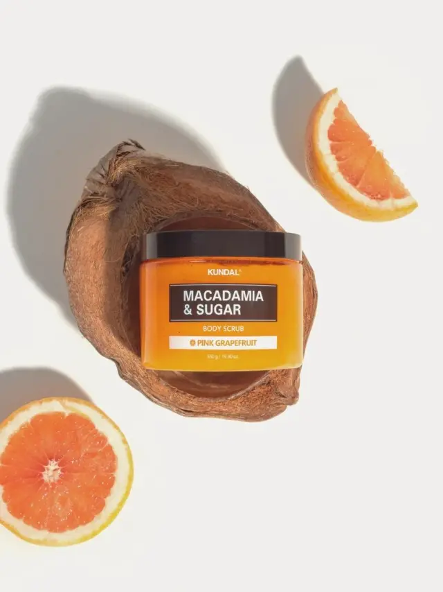 Kundal Macadamia & Sugar Body Scrub Pink Grapefruit- Απολέπιση σώματος με ζάχαρη 2