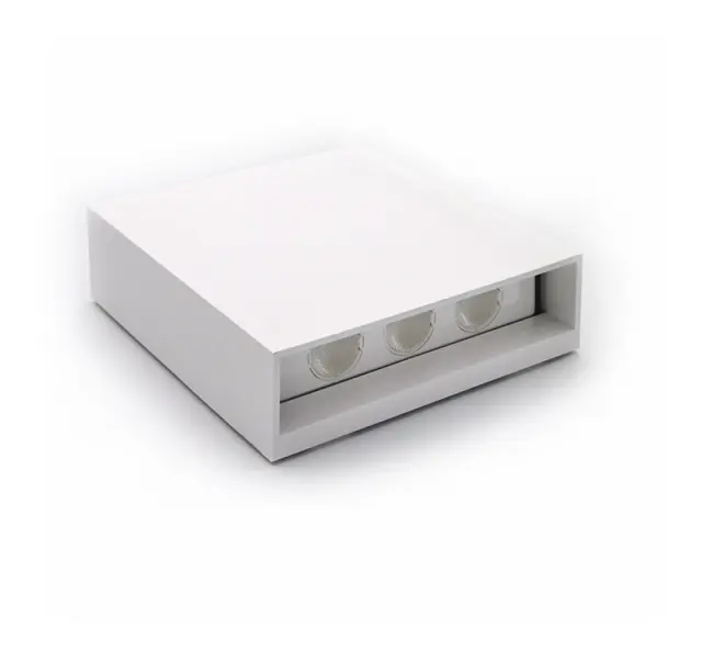 LED ΦΩΤΙΣΤ.PC ΤΕΤΡΑΓΩΝΟ ΔΙΠΛΗΣ ΚΑΤΕΥΘ. 6W 3000Κ IP65 ΛΕΥΚO