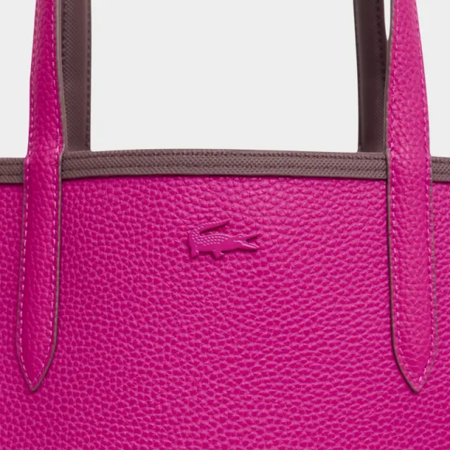 Tote Bag Δίχρωμη Lacoste 3NF2142AA LGT85 Ροζ Καφέ - ONESIZE 3