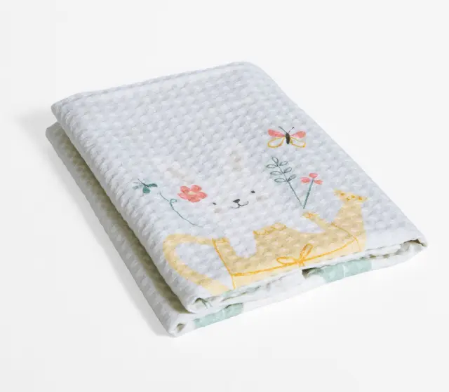 Nef-Nef Homeware Βρεφική Κουβέρτα Πικέ Αγκαλιάς Pic Nic Together 80x110 Πράσινο