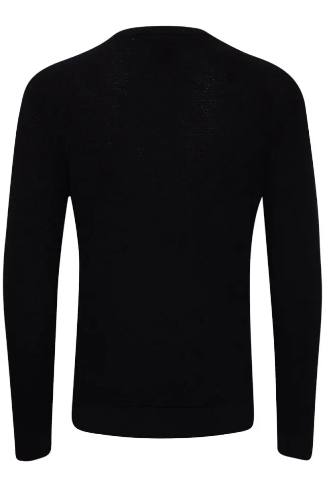 Casual Friday KARLO Ανδρικό Πλεκτό Slim-Fit Βαμβακερό – Anthracite Black - XXL 2