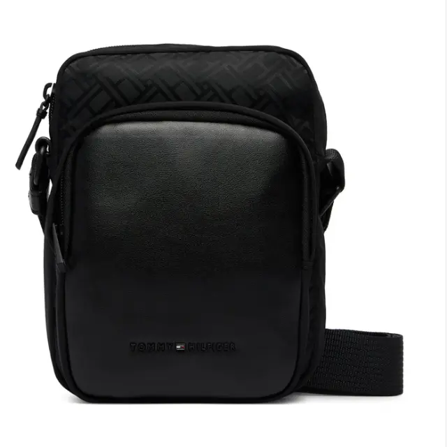 Ανδρική Τσάντα Χιαστί Tommy Hilfiger AM0AM14412-BDS Μαύρη Μαύρο - One Size