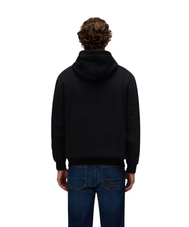 Napapijri - Ανδρικό Φούτερ Με Κουκούλα B-Box Logo NP0A8BLT-941 Μαύρο - S 2