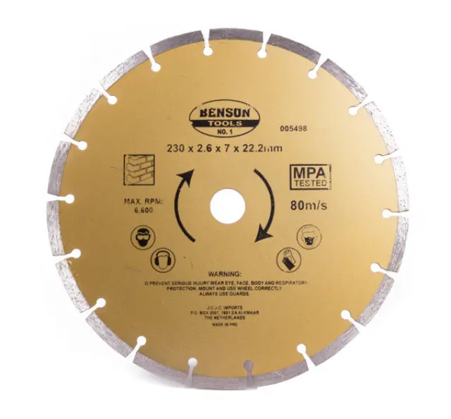 Diamond disc 230 mm toothed
