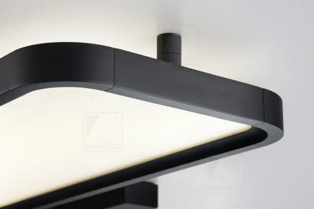 VIRTO Φωτιστικό Οροφής LED Direct / Indirect – Ultra Flat Ματ Μαύρο 3000K Dimmable 3