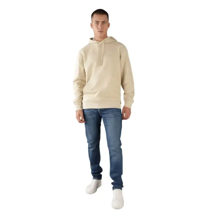 Calvin Klein - Ανδρικό Φούτερ Institutional Regular Fit J30J325626-RAE Μπεζ - L 3