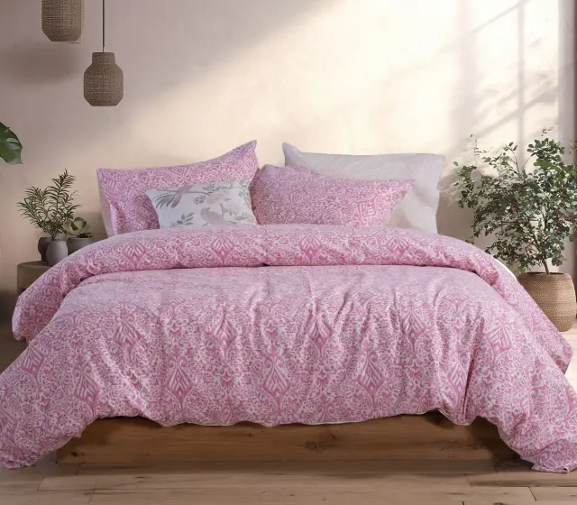 ΣΕΤ ΣΕΝΤΟΝΙΑ ΒΑΜΒΑΚΕΡΑ ΜΟΝΑ JETRIX ΜΕ ΛΑΣΤΙΧΟ NEF-NEF HOMEWARE, 100% ΒΑΜΒΑΚΙ - BERRY (039679) 2