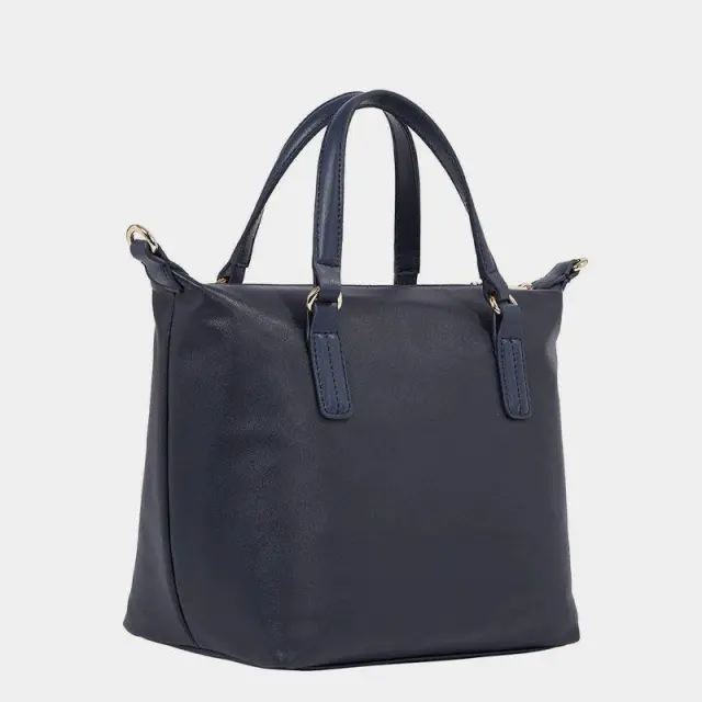 Tommy Hilfiger - Γυναικεία Τσάντα Χειρός Poppy Plus Small Tote AW0AW15592-DW6 Μπλε 2