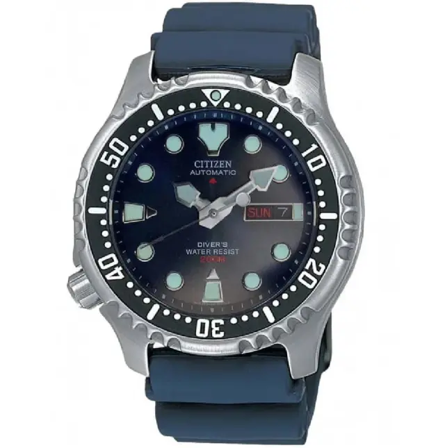 Citizen Promaster Divers Men's Automatic Watch Blue Rubber Strap NY0040-17LE