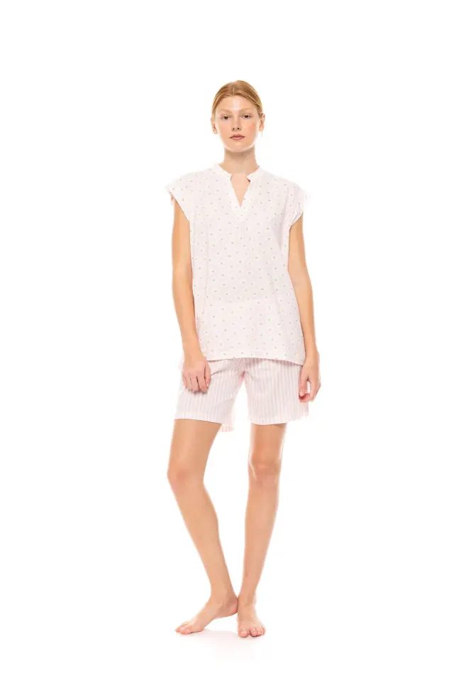 S1451 - Type - PYJAMA SHORTS PINK DAISY