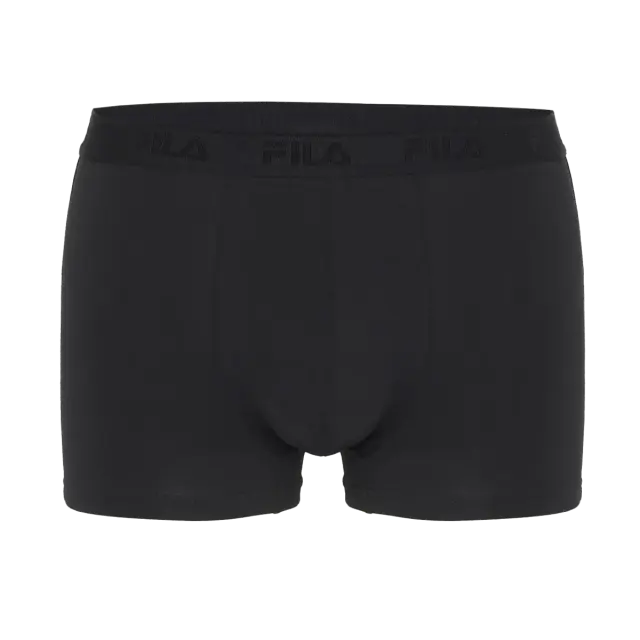 FILA Ανδρικό Boxer Elastic Band - Διπλό Πακέτο, Χρώμα Μαύρο 2