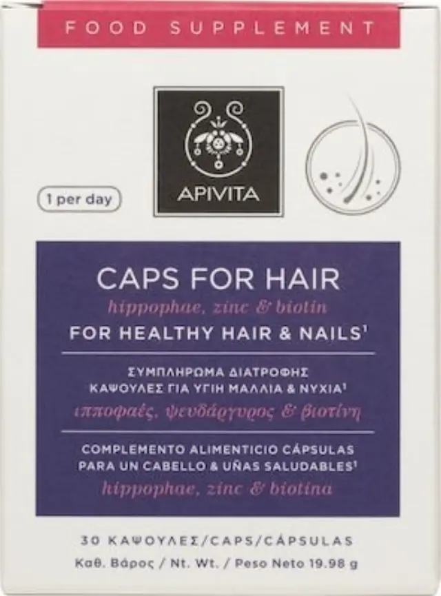 APIVITA Caps for Hair, 30caps