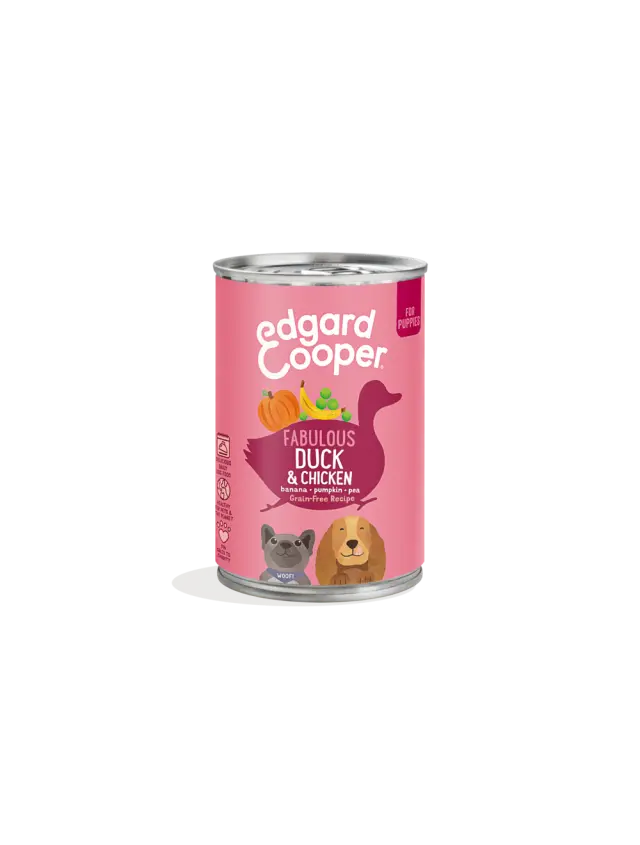 Edgard Cooper - Duck AND Chicken Puppy Wet food 400gr - 542503948532 - Pet Supplies