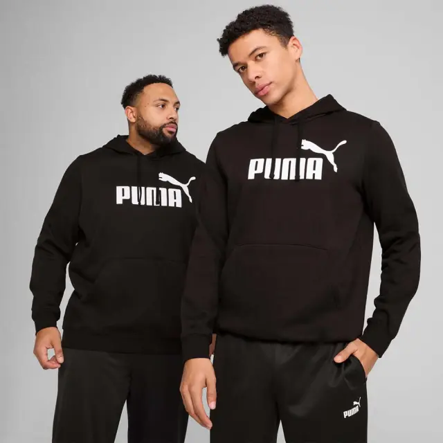 Puma Men's Essentials No1 Logo Fleece Hoodie Μαύρο 682570-01 (Puma)
