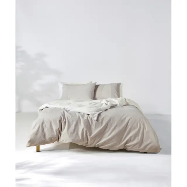 Σετ Παπλωματοθήκη Υπέρδιπλη 3 Τεμαχίων Kentia Mary 26 Beige-White 225x245