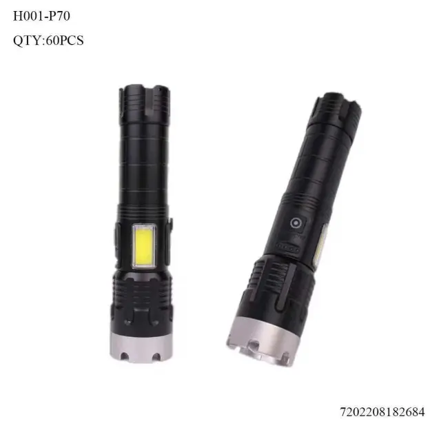 Επαναφορτιζόμενος φακός LED - H001-P70 - 182684 2