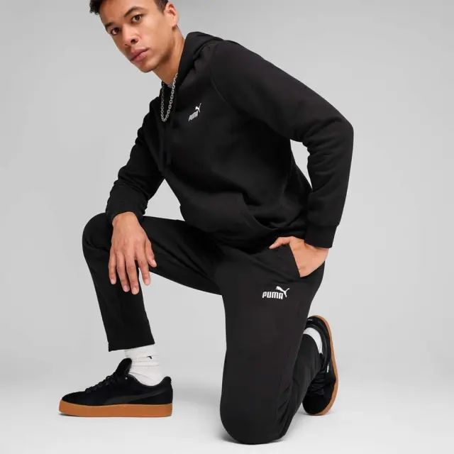 Puma Men's Essentials No1 Logo Fleece Open Hem Sweatpants Μαύρο 682610-01 (Puma) 3