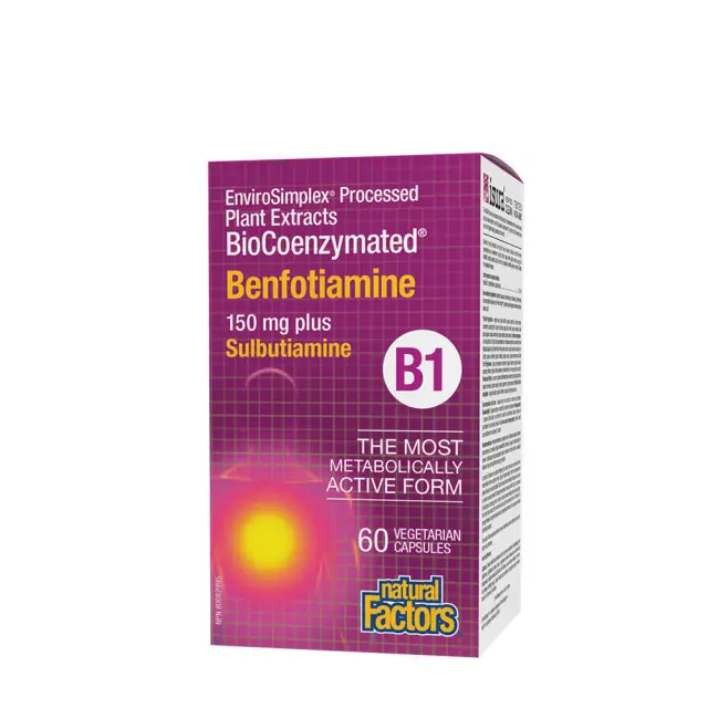 Natural Factors BioCoenzymated Benfotiamine • B1 plus Sulbutiamine