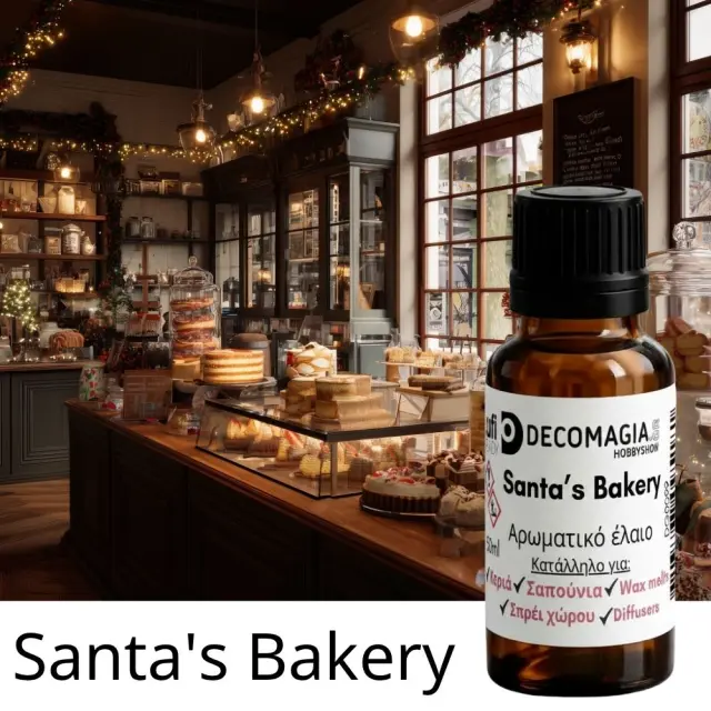 Άρωμα για κερί και σαπούνι 50ml, Santa's Bakery