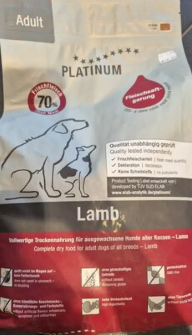 Platinum Adult Lamb & Rice Μαγειρευτή Ξηρά Τροφή 5Kg Μονόχρωμο