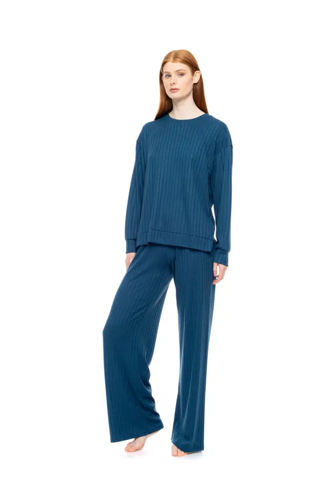 W1826 - Mint - PYJAMA WARM STRIPES 2