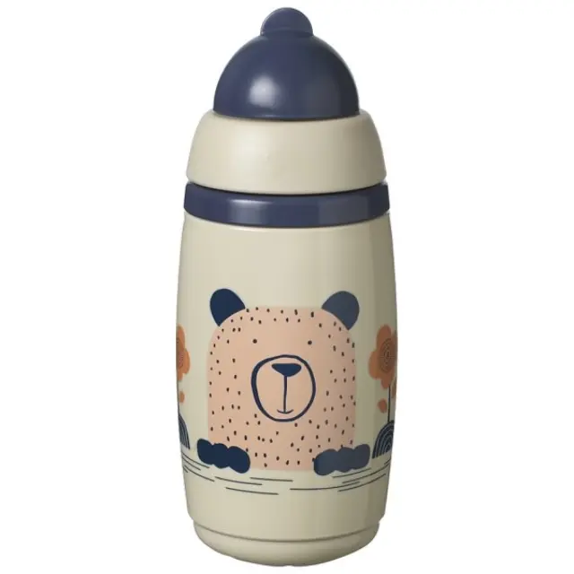 Tommee Tippee Superstar Ισοθερμικό Κύπελλο με Μαλακό Καλαμάκι Σιλικόνης Γκρί 266ml 2