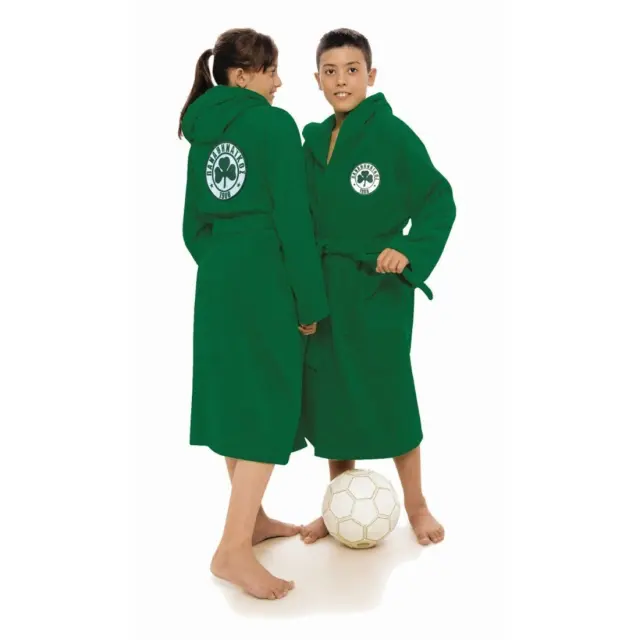 Μπουρνούζι Με Κουκούλα Official Team Licenced Panathinaikos Young 2-4 Palamaiki