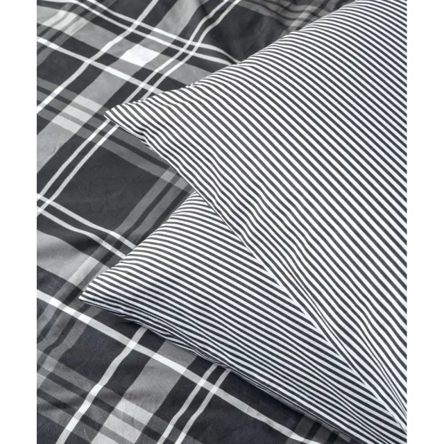 Σετ Μαξιλαροθήκες 2 Τεμαχίων Kentia Festival 30A Black-White 50X70 2