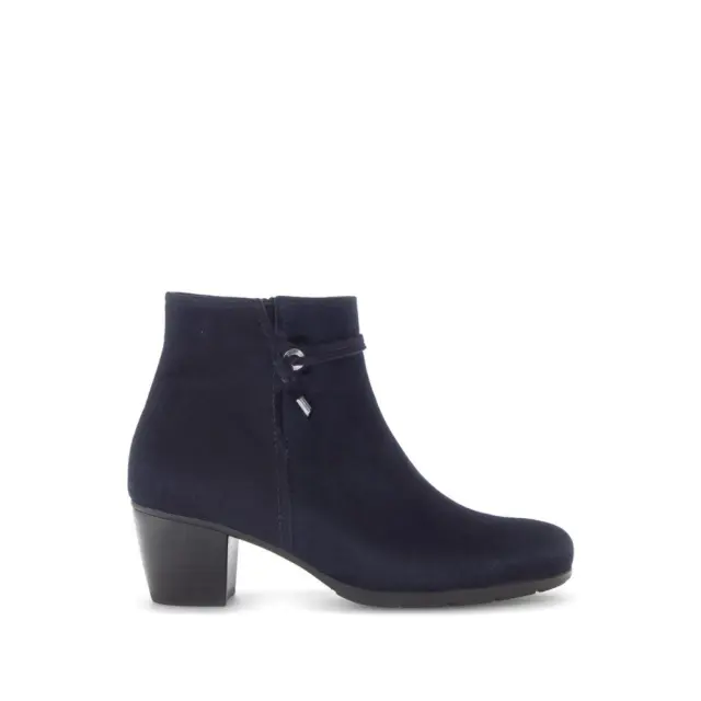 Gabor Μποτάκια Γυναικείο δέρμα Nubuck Μπλέ GAB/55522 16-ATLANTIK