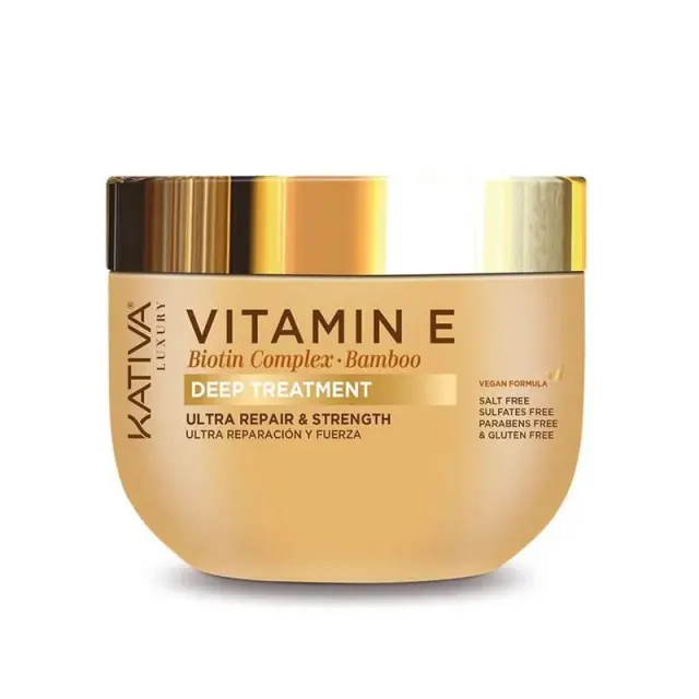 Kativa Vitamin E Biotin Complex Bamboo Deep Treatment 300ml - (μάσκα ενυδάτωσης για όλους τους τύπους μαλλιών)