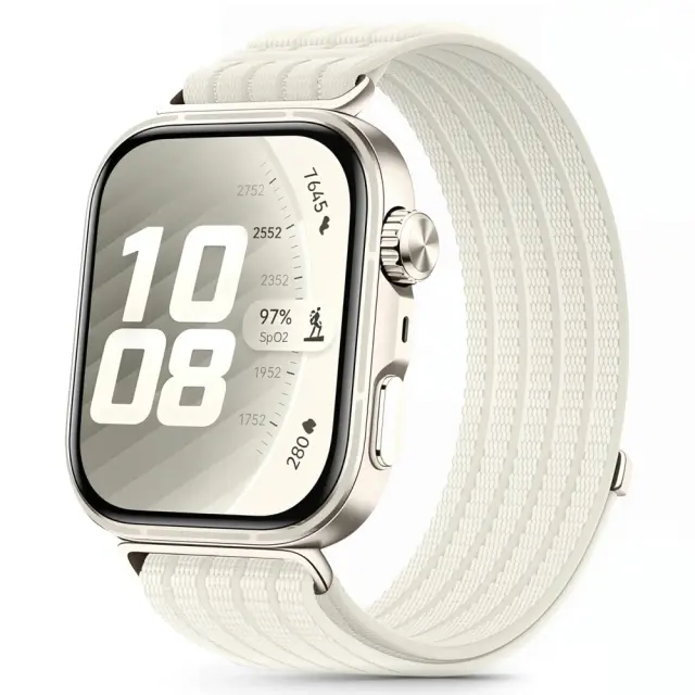 Tech-Protect® Nylon Sport Λουράκι για Huawei Watch Fit 3/4/4 Pro/5/5 Pro- Starlight.