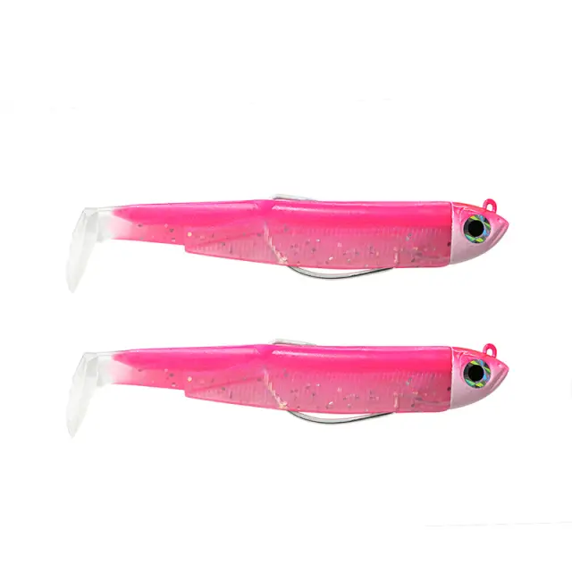 Σιλικονούχο Fiiish Black Minnow Νο3 Combo BM3018 Double Combo Shore - 12gr Rose Fluo