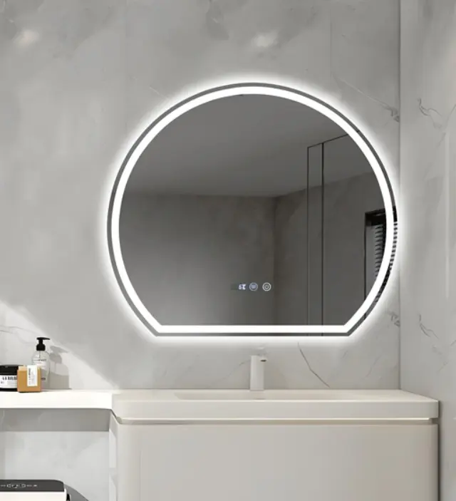 ΚΑΘΡΕΦΤΗΣ ΜΠΑΝΙΟΥ LED ΑΦΗΣ MIRRORLUX ELECTRA S-4977 ΣΤΡΟΓΓΥΛΟΣ 700X800MM